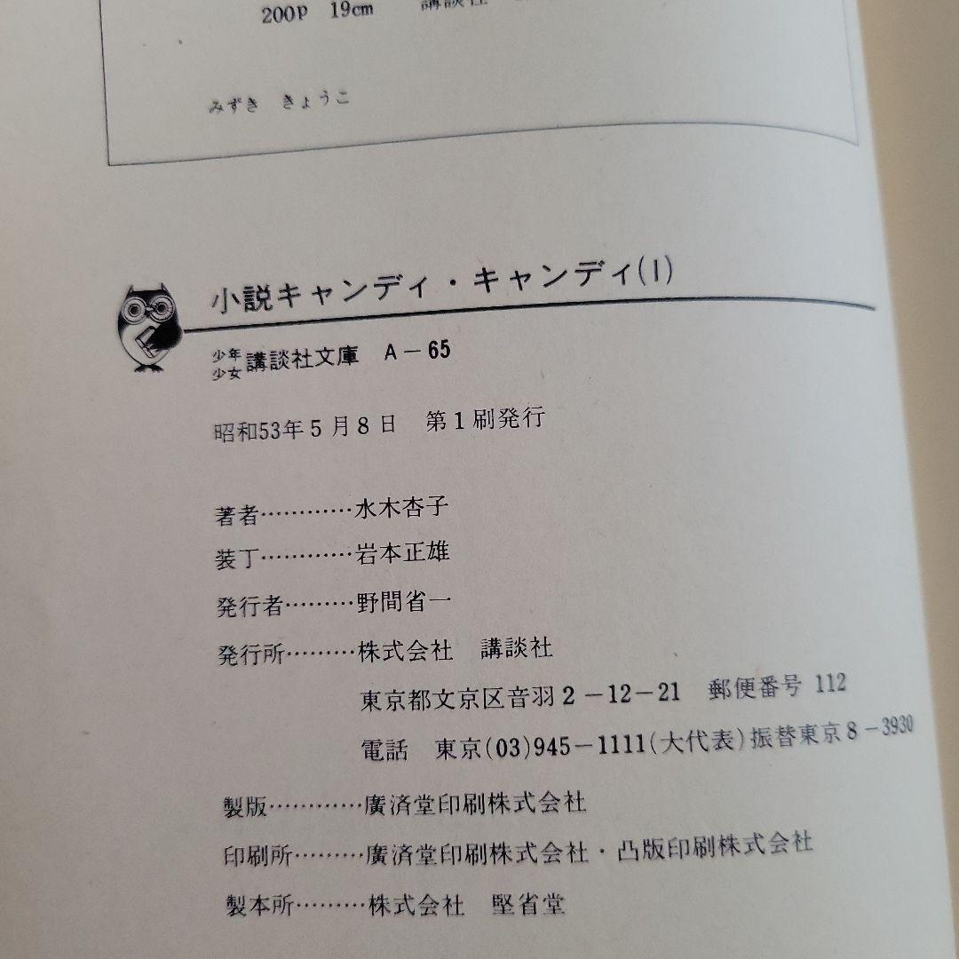 小説 キャンディ♡キャンディ