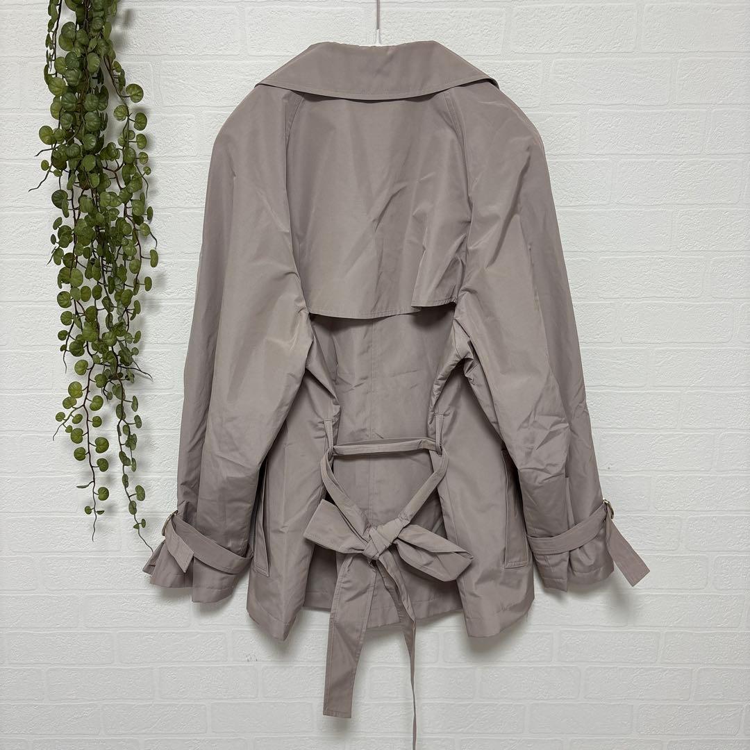 美品❣️アナイ ANAYI ライトシャンタンショートトレンチコート　38/M
