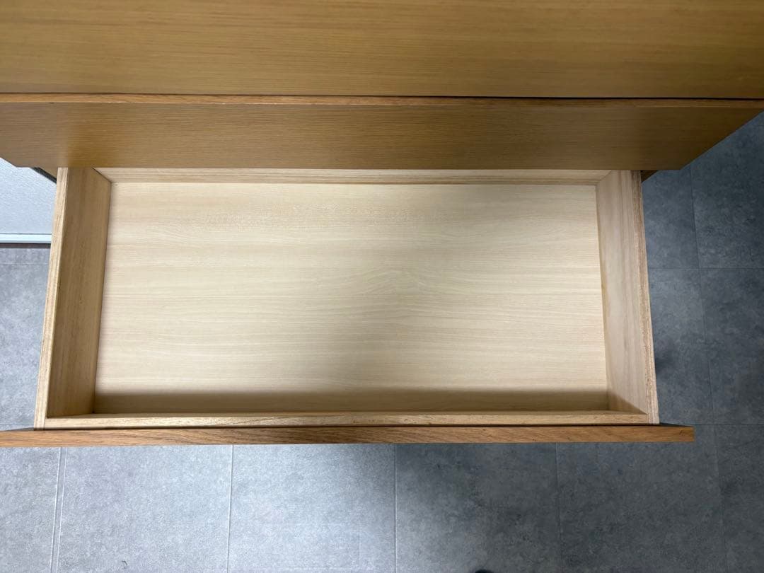 廃盤希少 無印良品 6段チェスト 天然木（オーク材）送料込