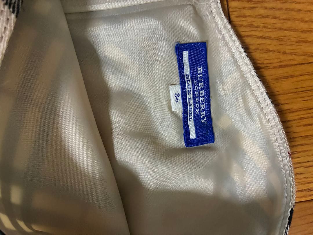 Burberry チェック柄 ノースリーブワンピース 36