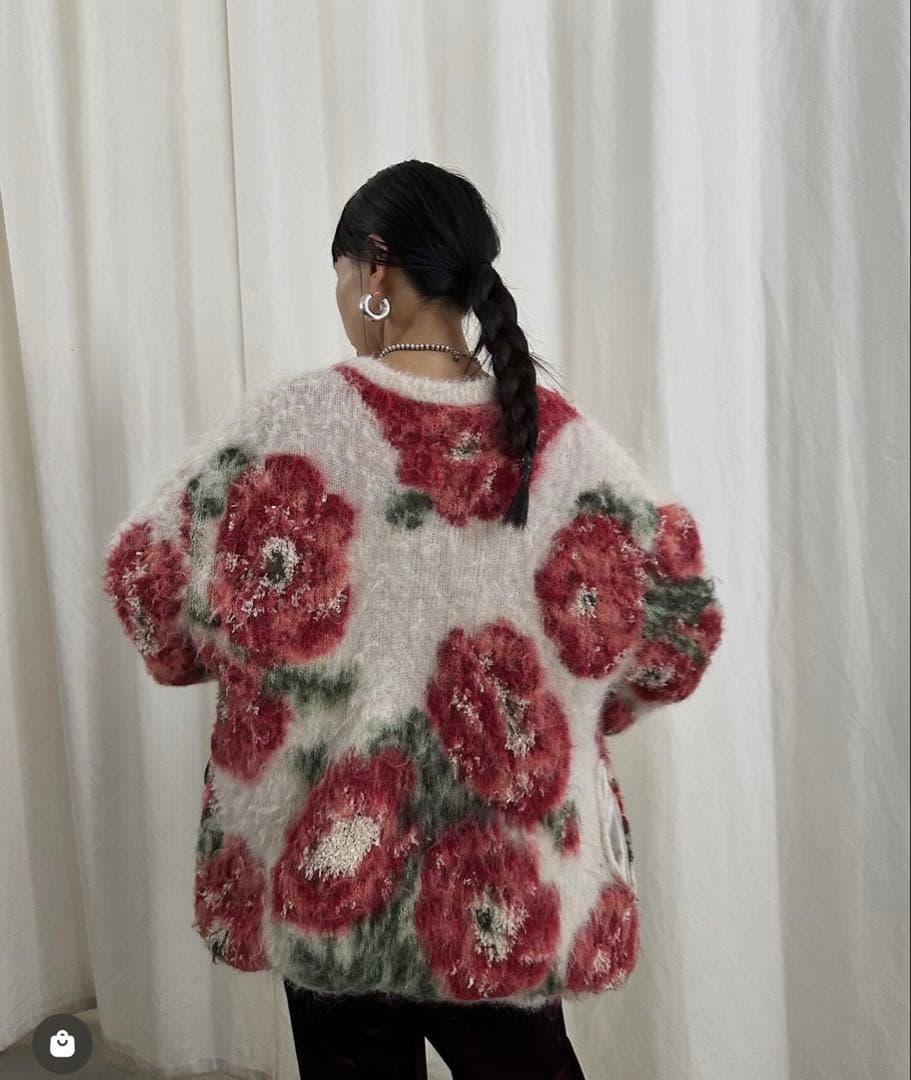 【クリーニング済】VERONICAJACQUARDKNIT CARDIGAN