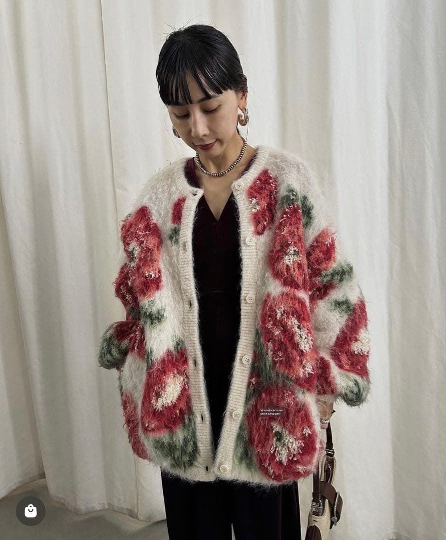 【クリーニング済】VERONICAJACQUARDKNIT CARDIGAN