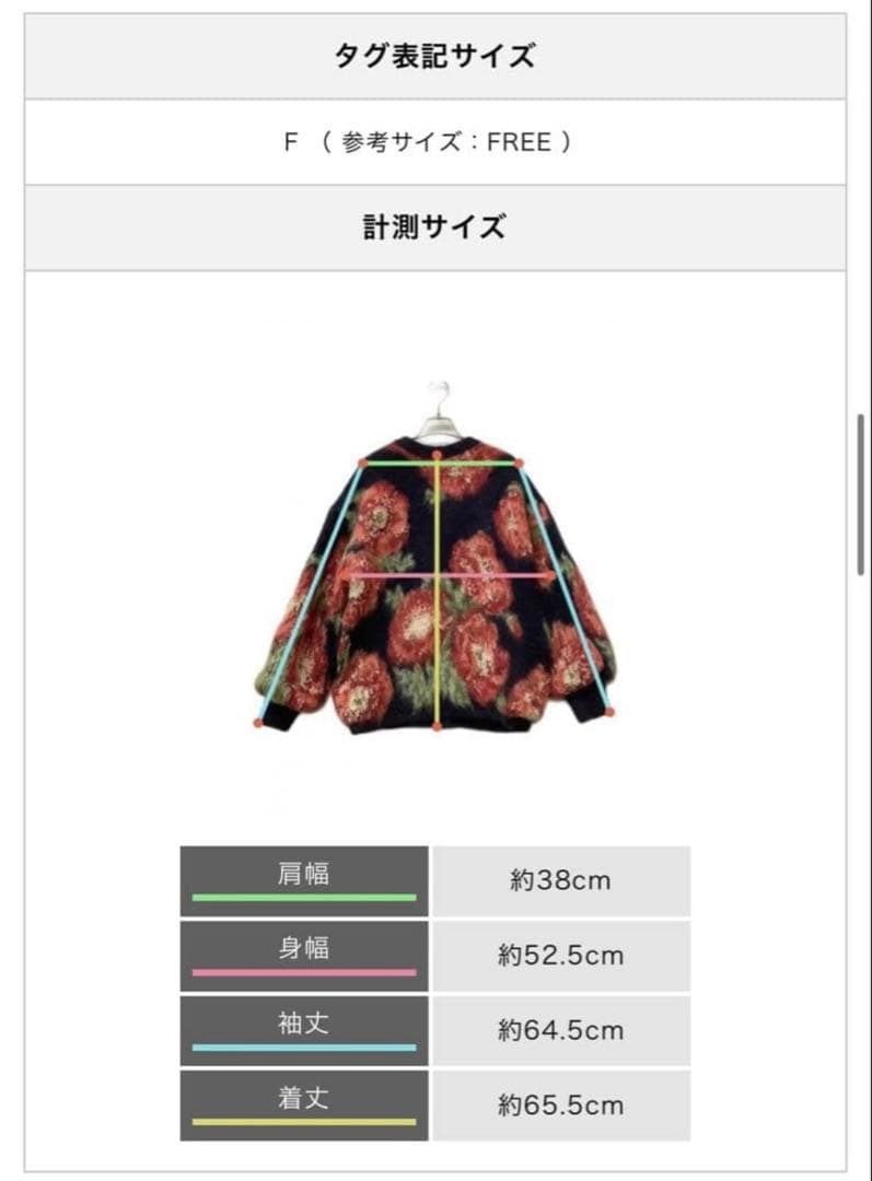 【クリーニング済】VERONICAJACQUARDKNIT CARDIGAN