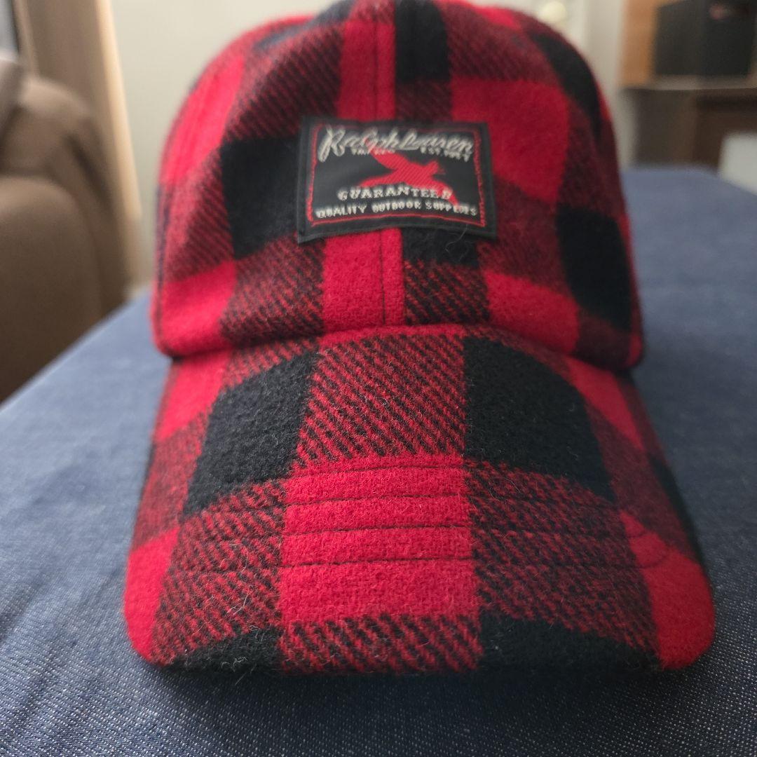 希少Polo Ralph Lauren タータンチェックウールキャップ