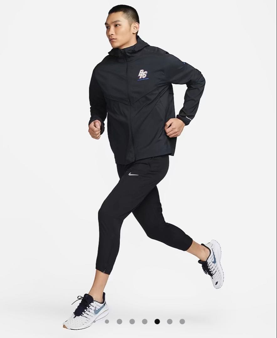 XL 新品 ナイキ ウインドランナー ランニングジャケット ウーブン レペル 黒