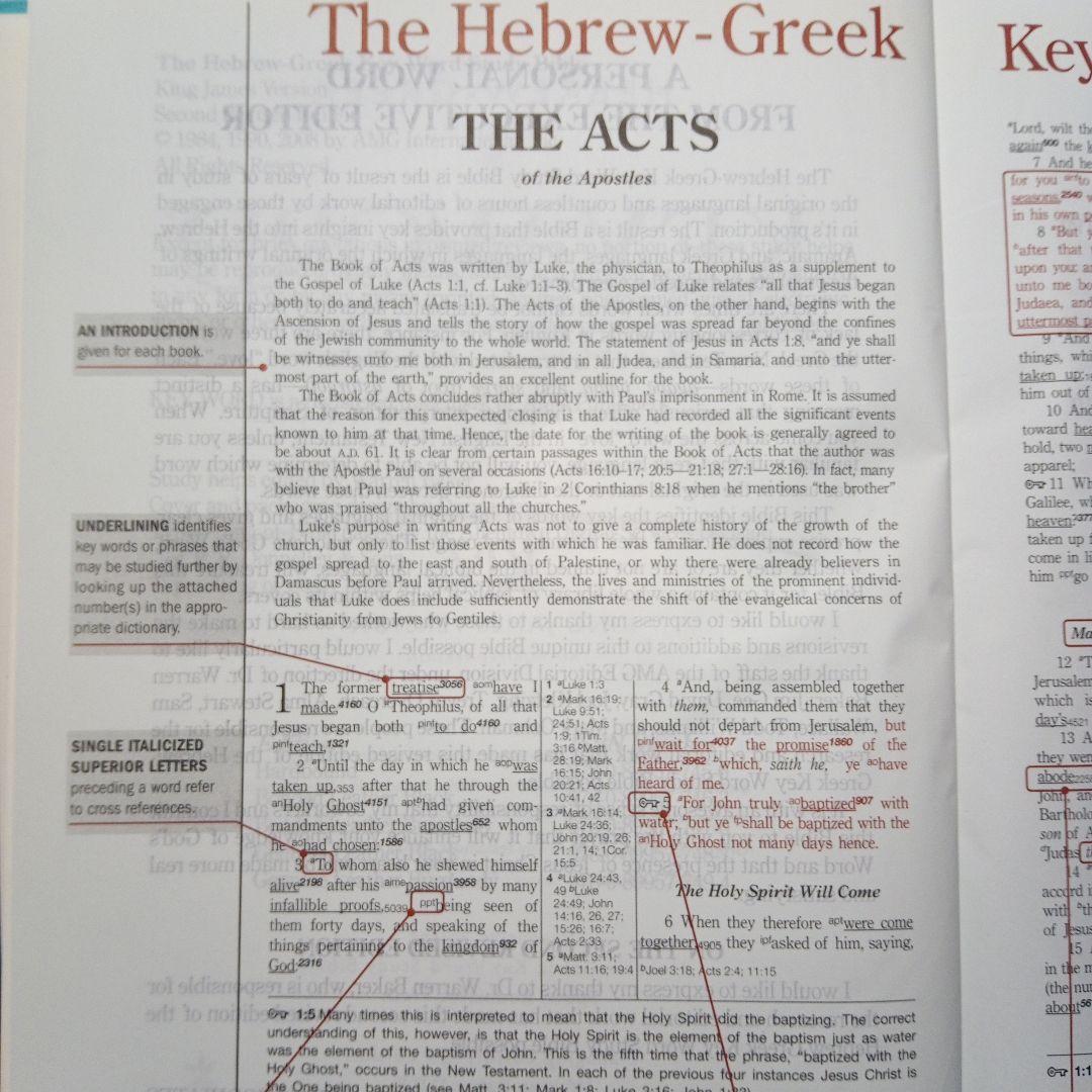 聖書　\"Hebrew-Greek KEY WORD Study Bible\"
