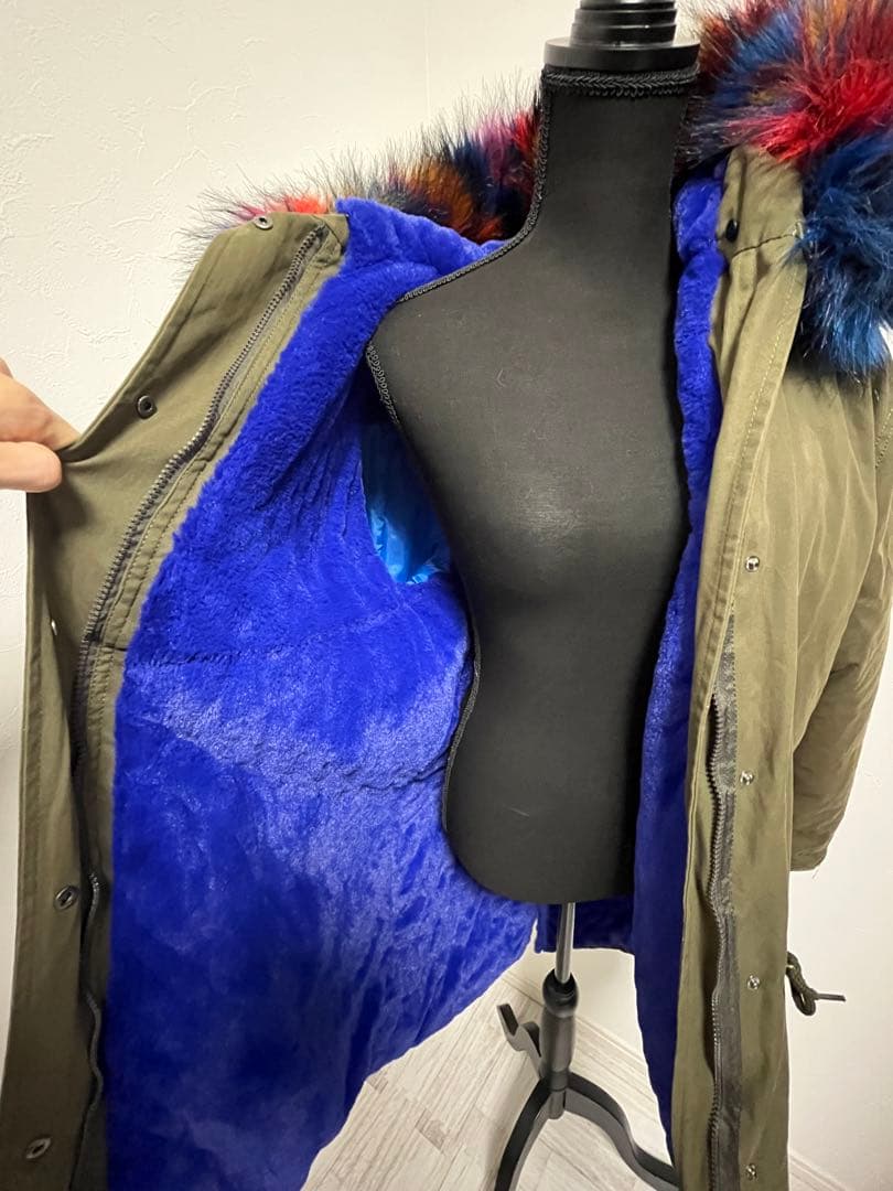 Mr.&Mrs fursミスターアンドミセス　モッズコート　派手　ファー