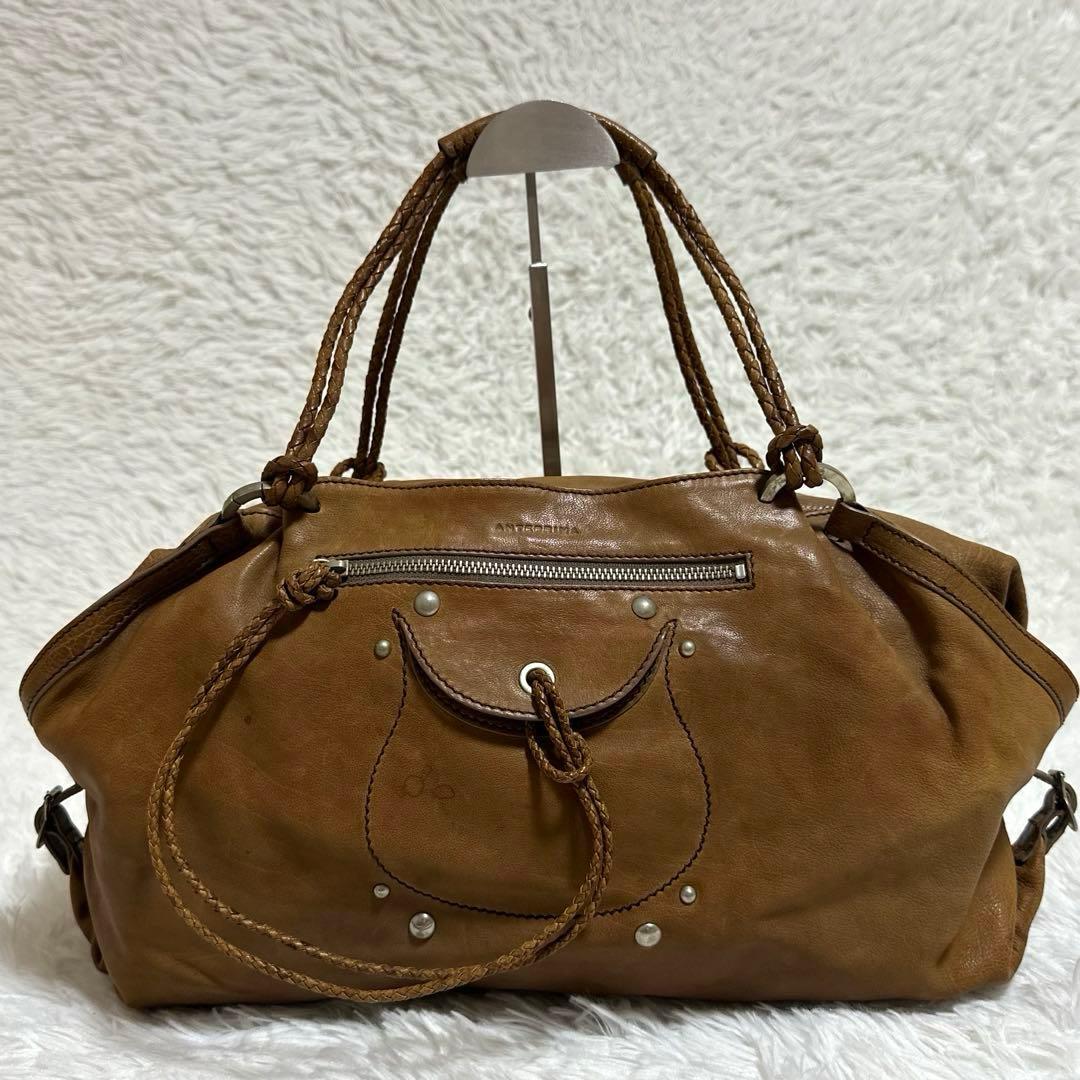 美品✨アンテプリマ チェルシー ボストン 大容量 A4 レザー