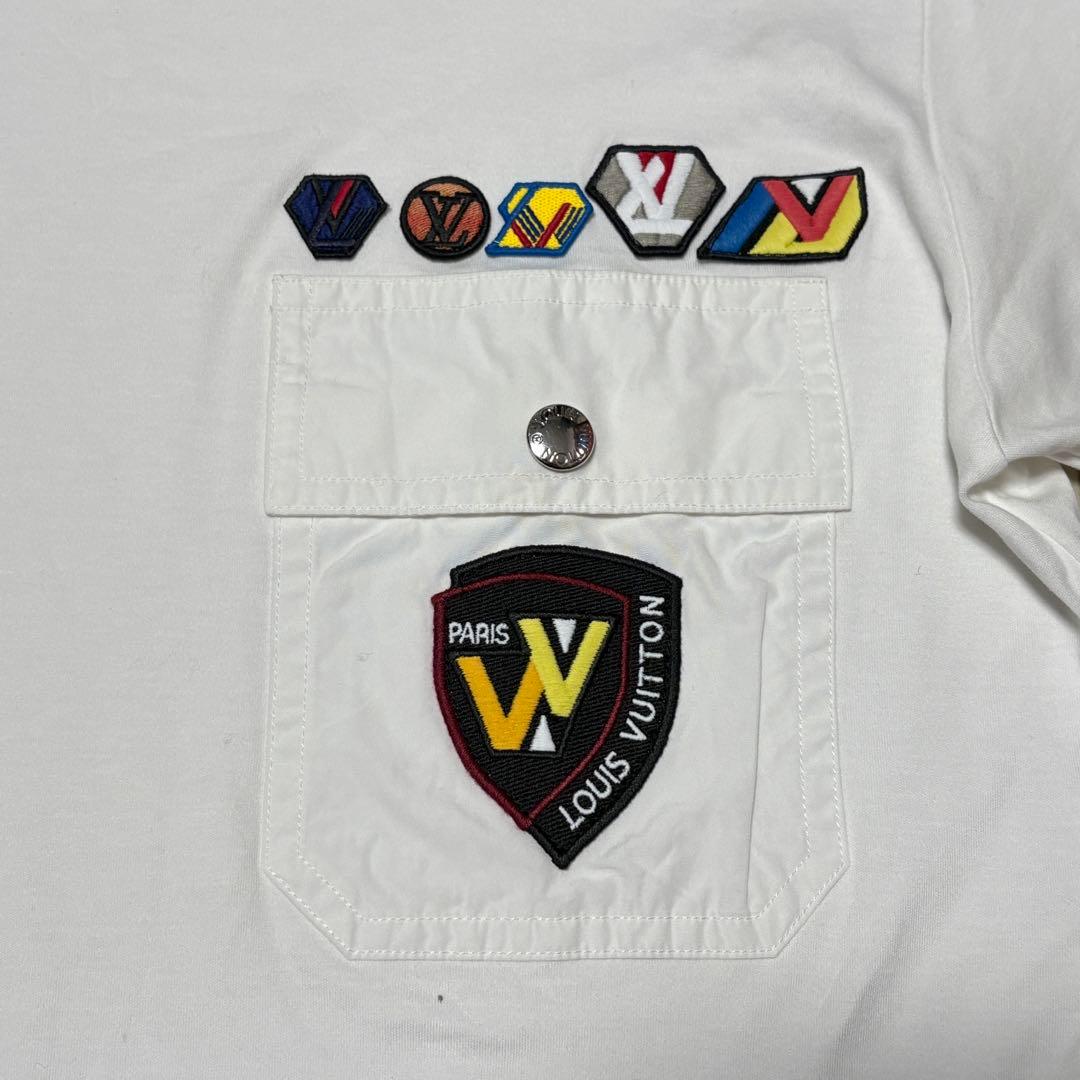 LOUIS VUITTON ルイヴィトン ワッペン ポケット Tシャツ M