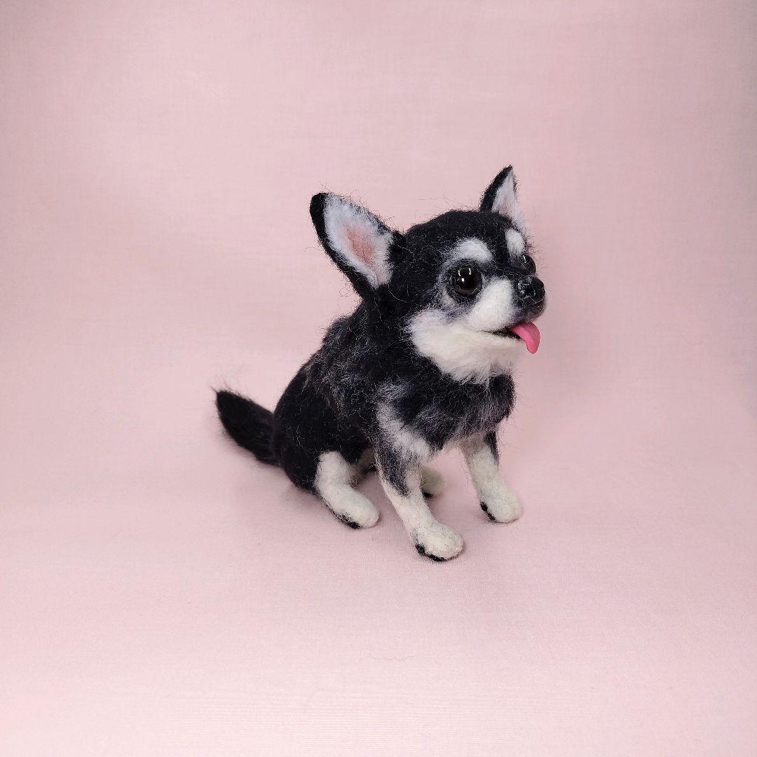 くるみ様 羊毛フェルト チワワ ハンドメイド 犬