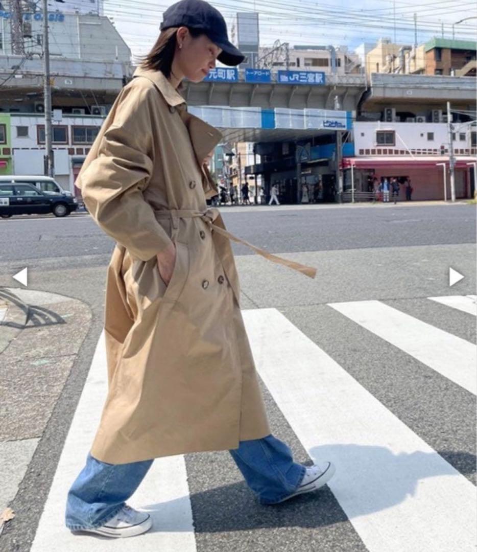 新品 CANAL JEAN ベージュ トレンチコート スプリングコート ロング