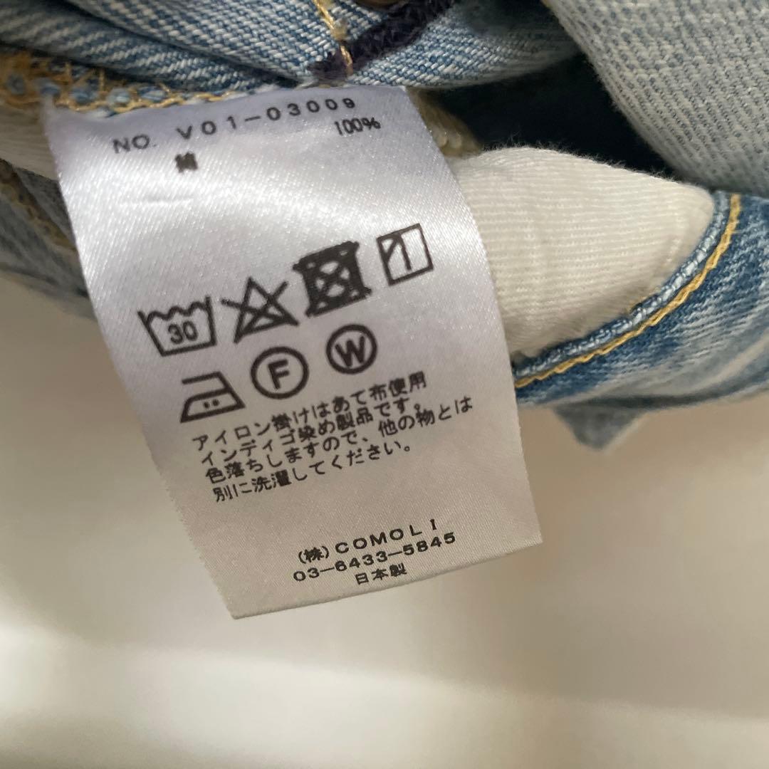 COMOLI 5Pデニム ブリーチ サイズ3 22AW