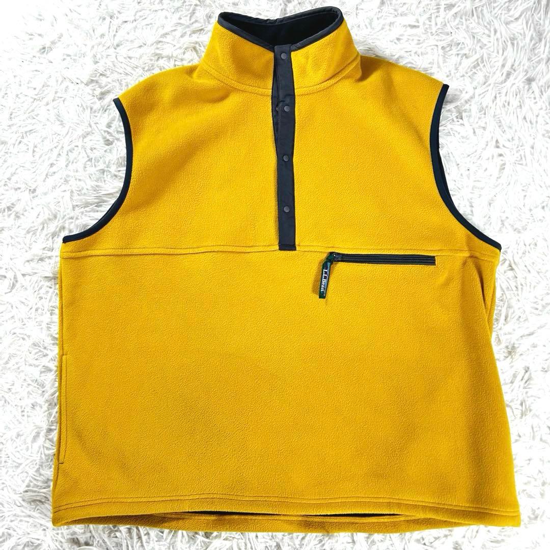 未使用級✨ L.L.Bean Solon Fleece vest CORN 黄色