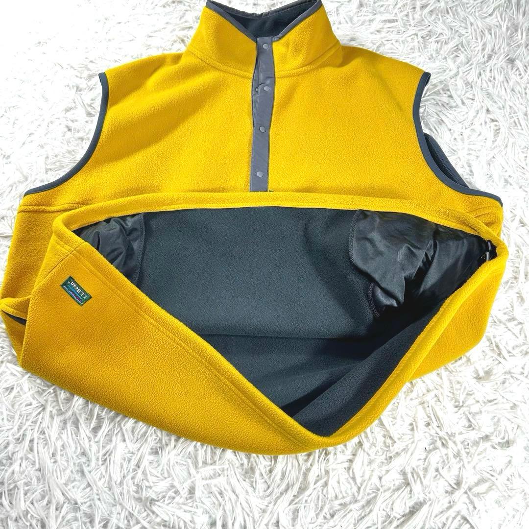 未使用級✨ L.L.Bean Solon Fleece vest CORN 黄色