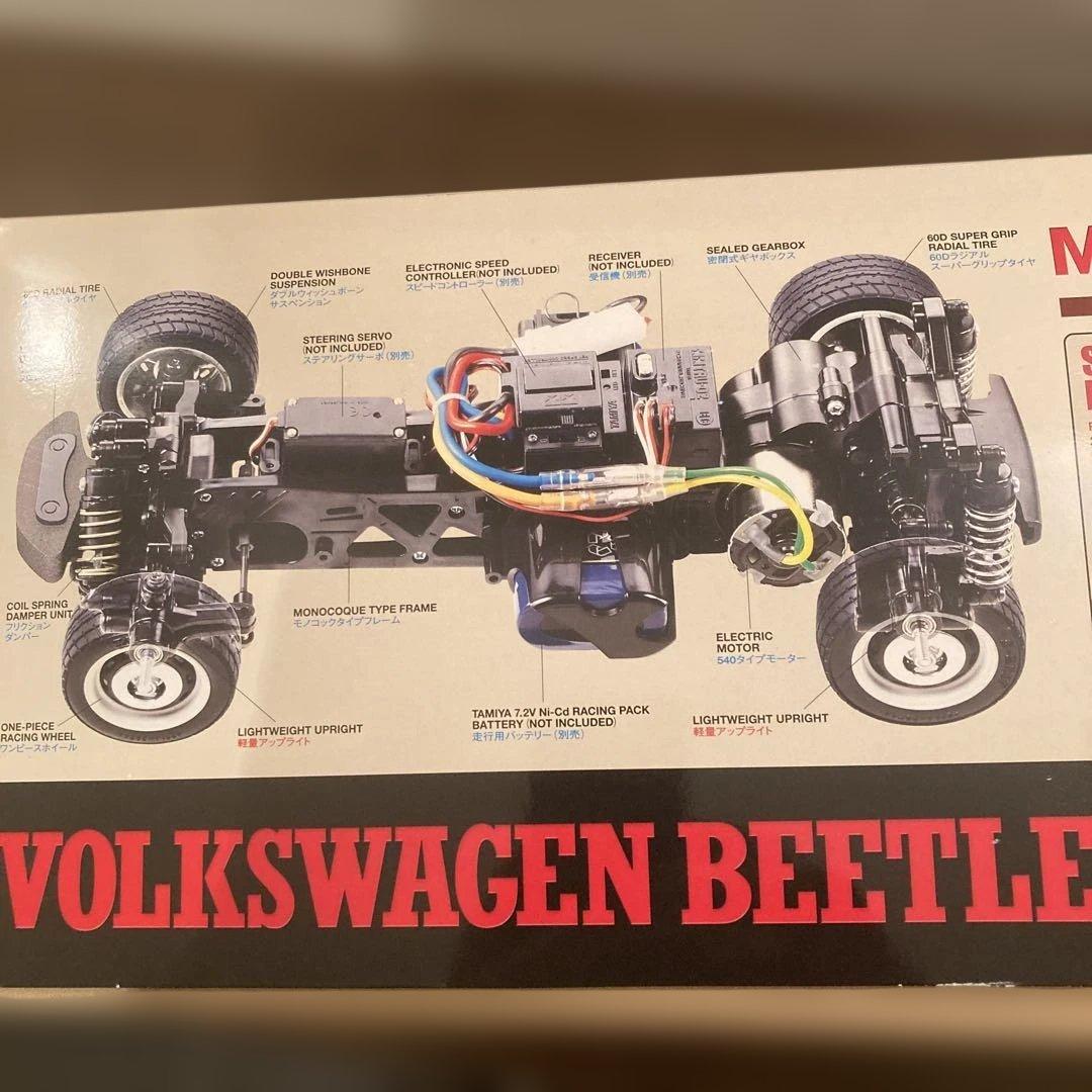 TAMIYA 1/10 ビートル RCカー M-04L バッテリー充電器無し