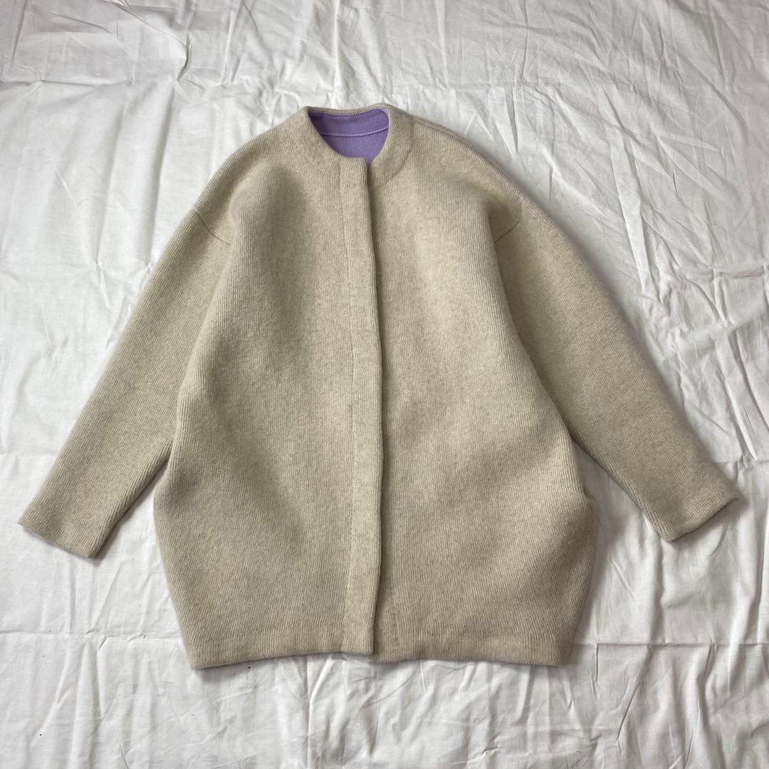 ELENDEEK エレンディーク 23AW CN ラクーンミックスWカーディガン