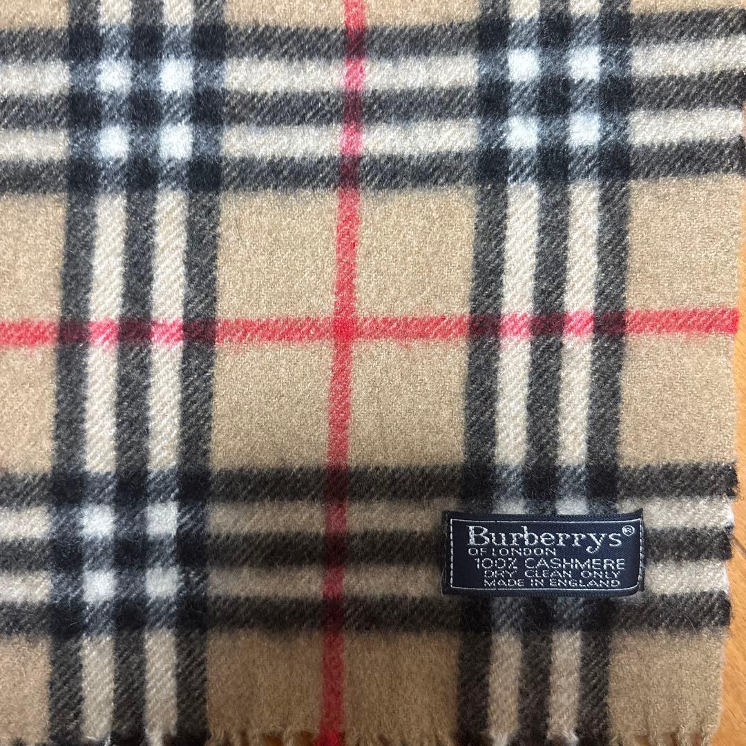 Burberrys カシミヤ100% チェックマフラー