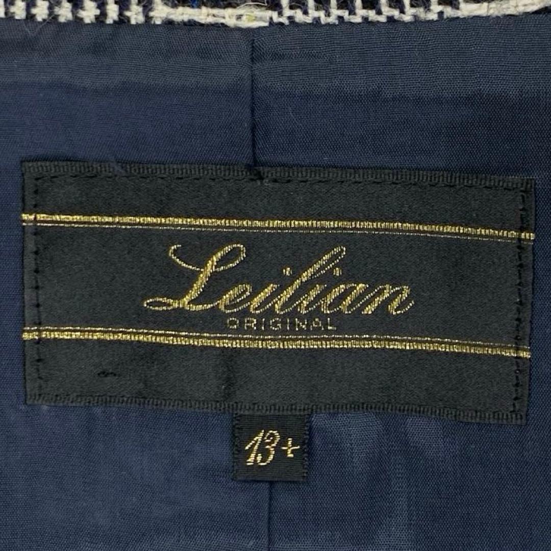Lelian レリアン テーラードジャケット 13+ XLサイズ ツイード生地