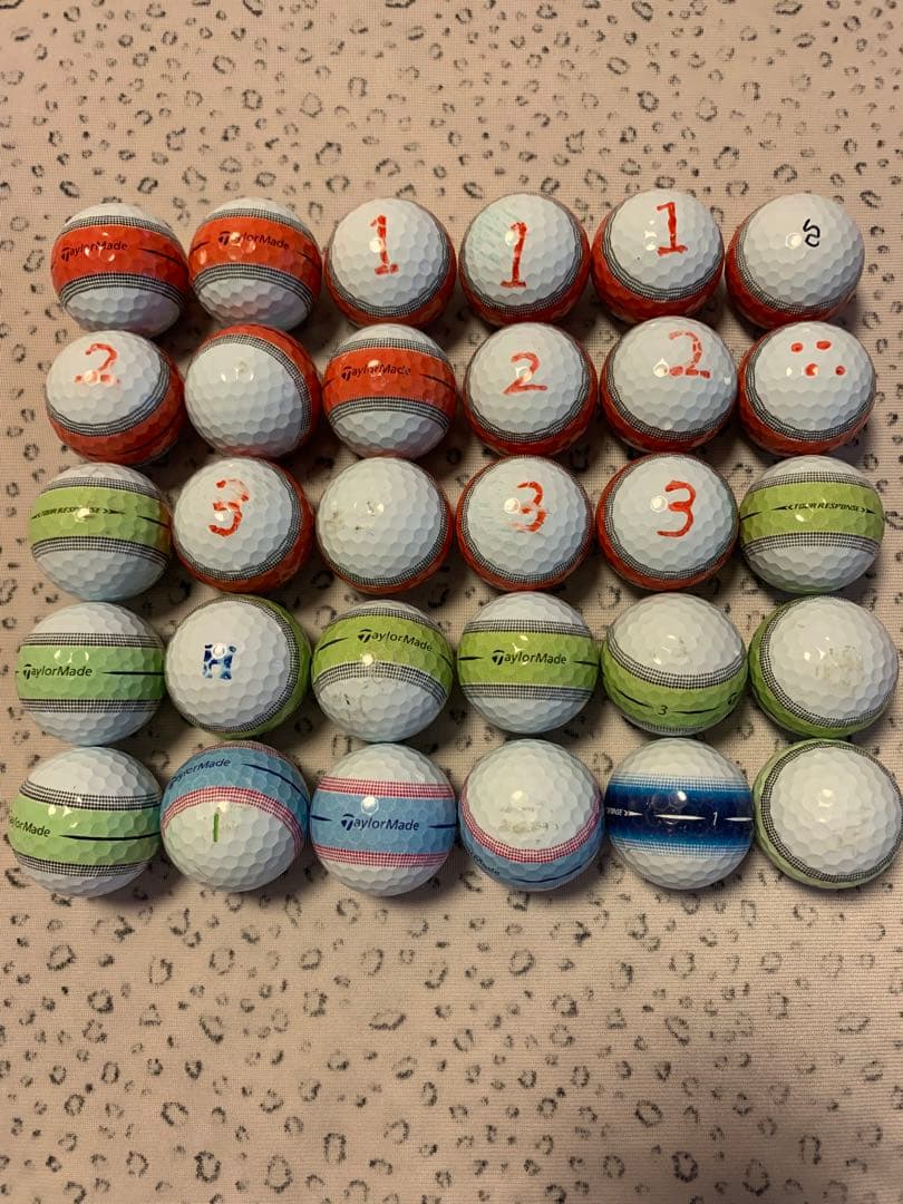 TaylorMade STRIPE TOUR RESPONSEロストボール30個