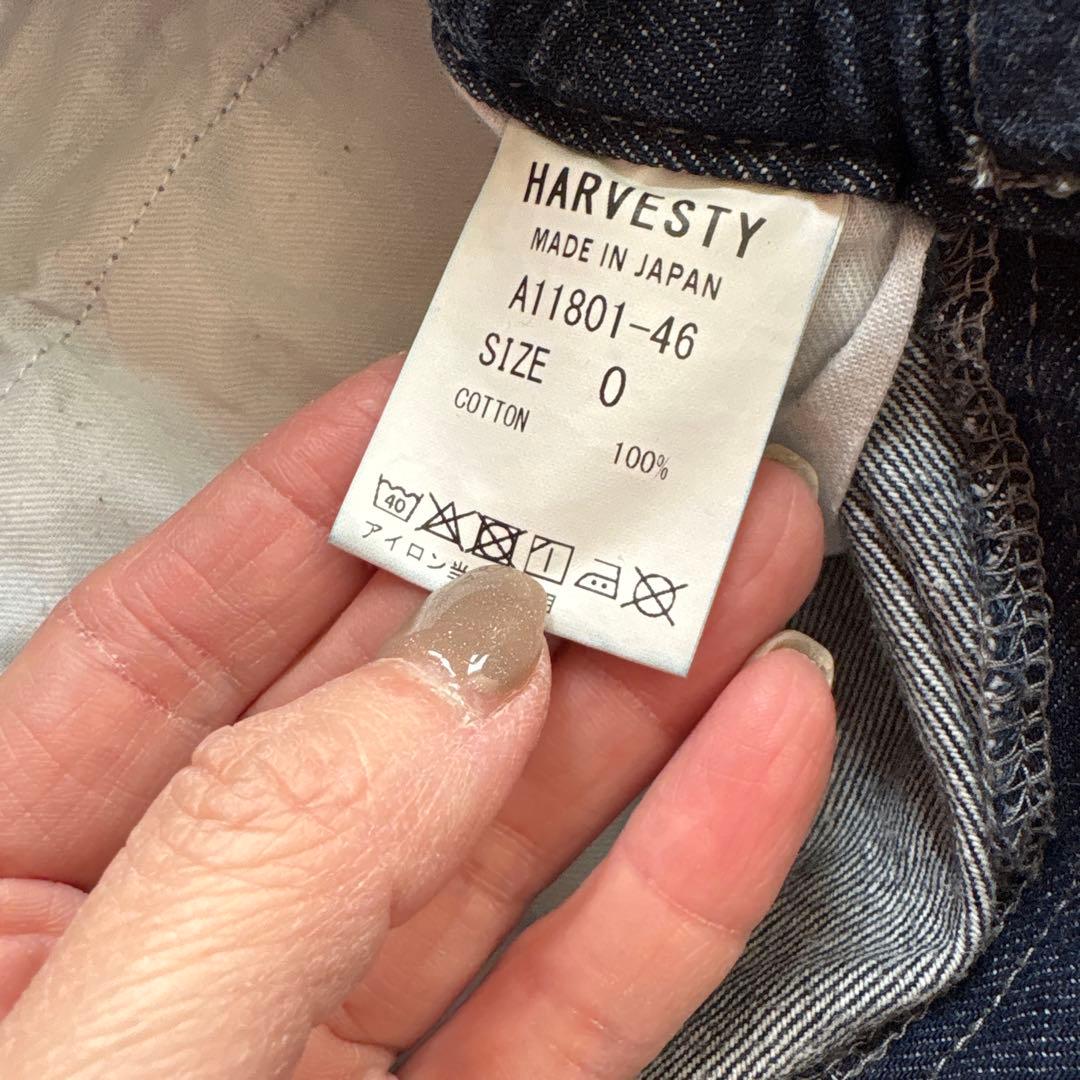 ハーベスティ　HARVESTY デニムサーカスパンツ　サイズ0