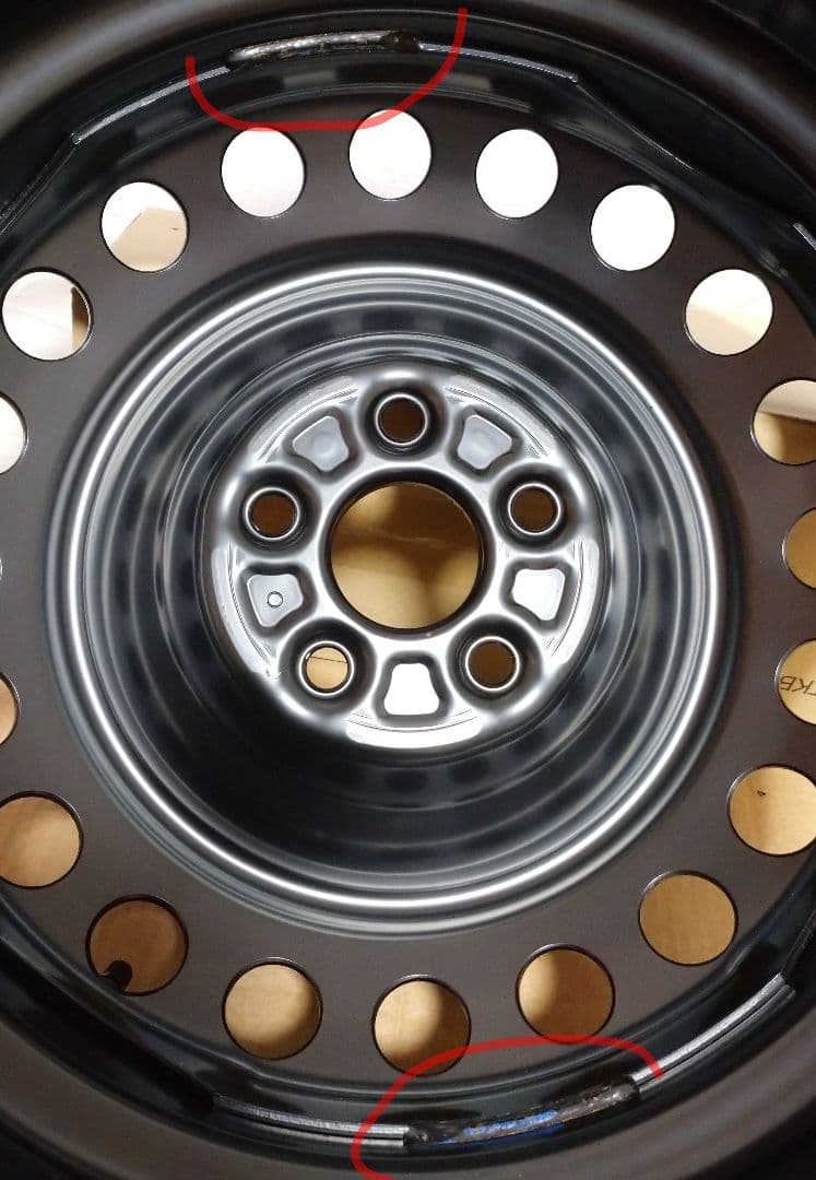 甘党★②トヨタ 鉄 ホイール 16×5.5J 5穴 新車外し一部傷歪み等有