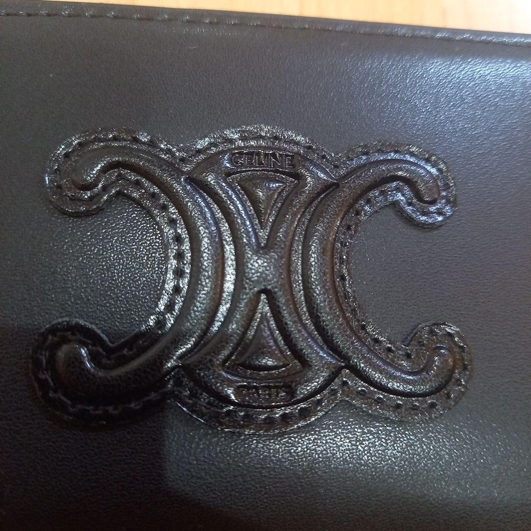 CELINE 二つ折り財布 ケース カードケース 黒