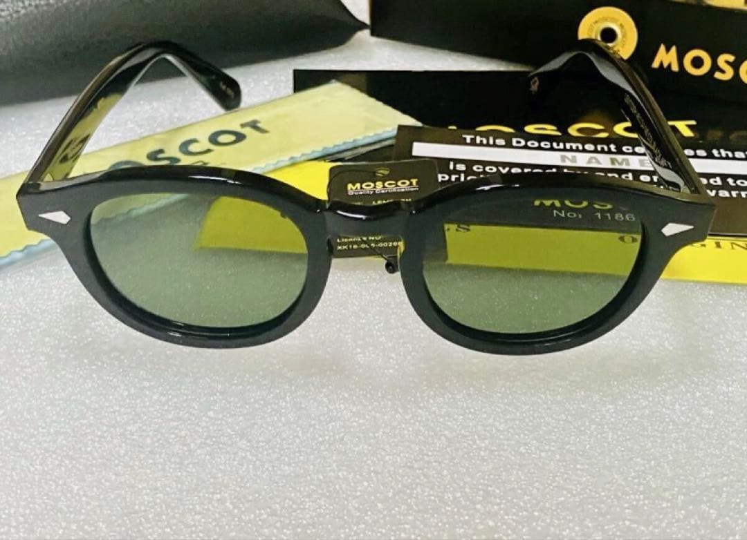 MOSCOT LEMTOSH 49 サングラス 偏光 グリーンレンズ 新品未使用