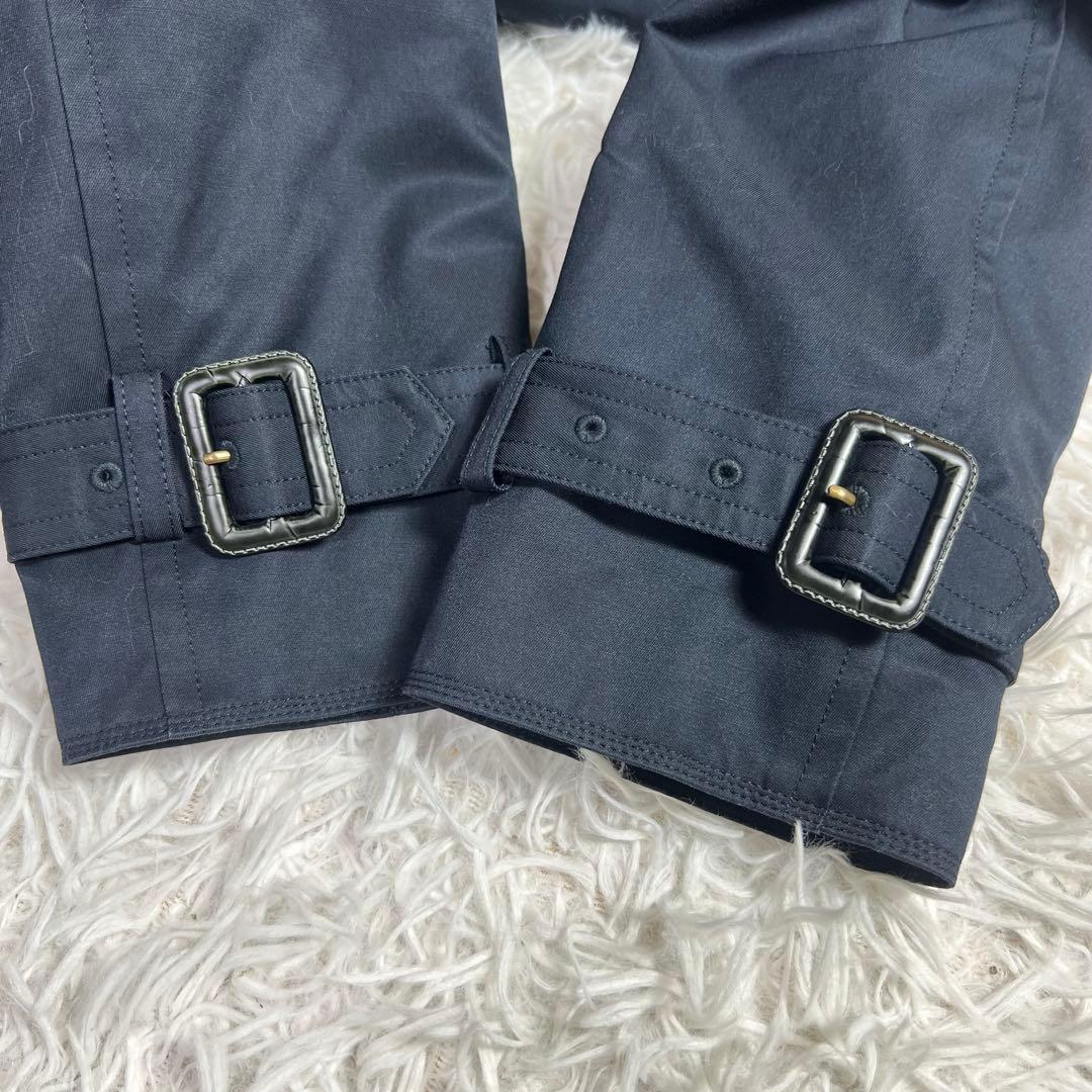 美品 ROPE 4wayトレンチコート ラクーンファー ライナー ネイビー 38