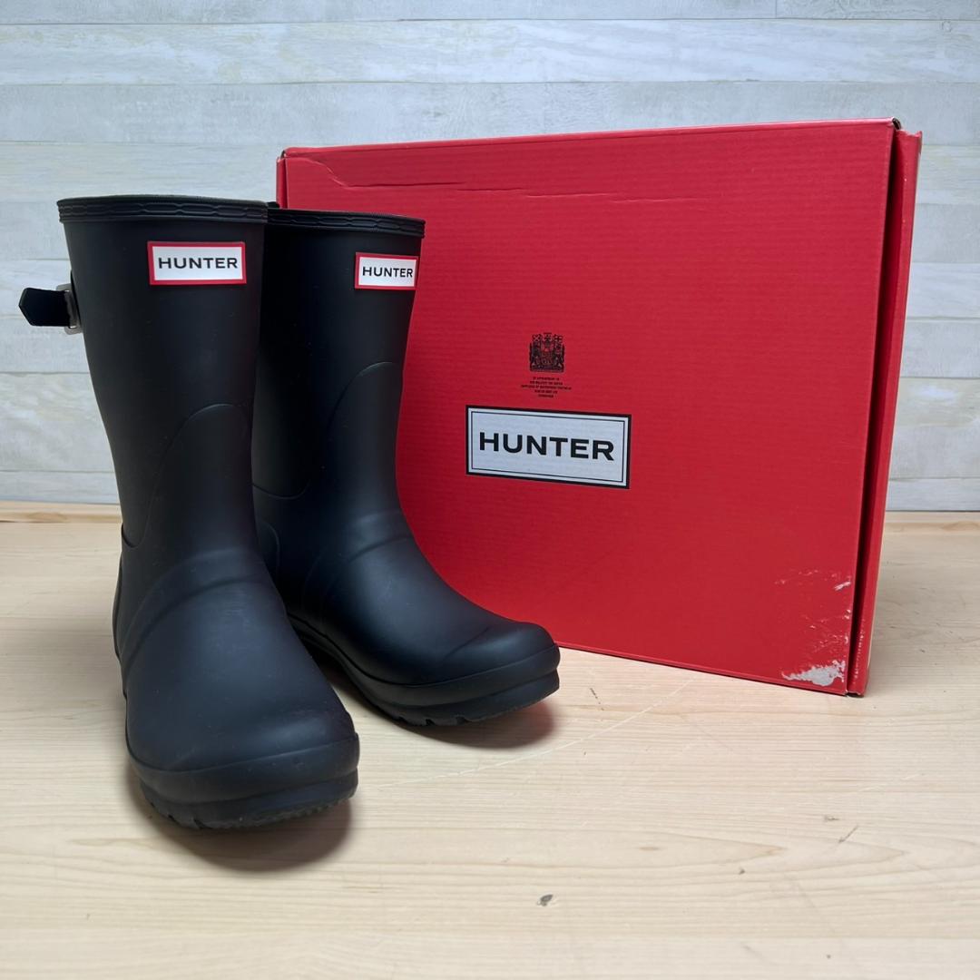 未使用品　HUNTER　レインブーツ　ショート　23cm