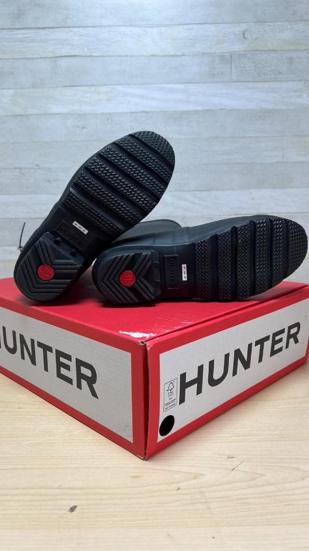 未使用品　HUNTER　レインブーツ　ショート　23cm