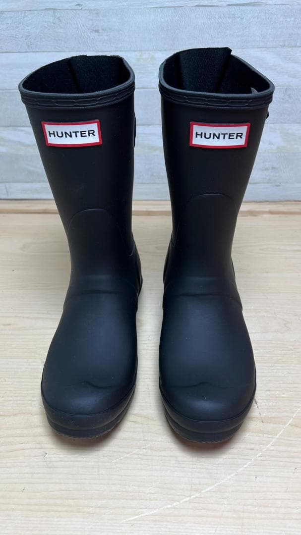 未使用品　HUNTER　レインブーツ　ショート　23cm
