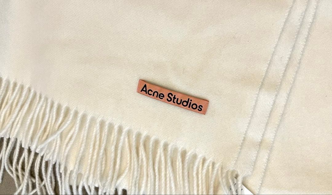 【最終値下げ】Acne Studios アクネ　ウールスカーフ　ウォームホワイト