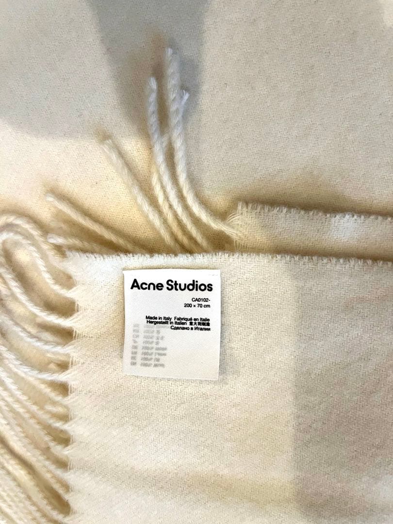 【最終値下げ】Acne Studios アクネ　ウールスカーフ　ウォームホワイト
