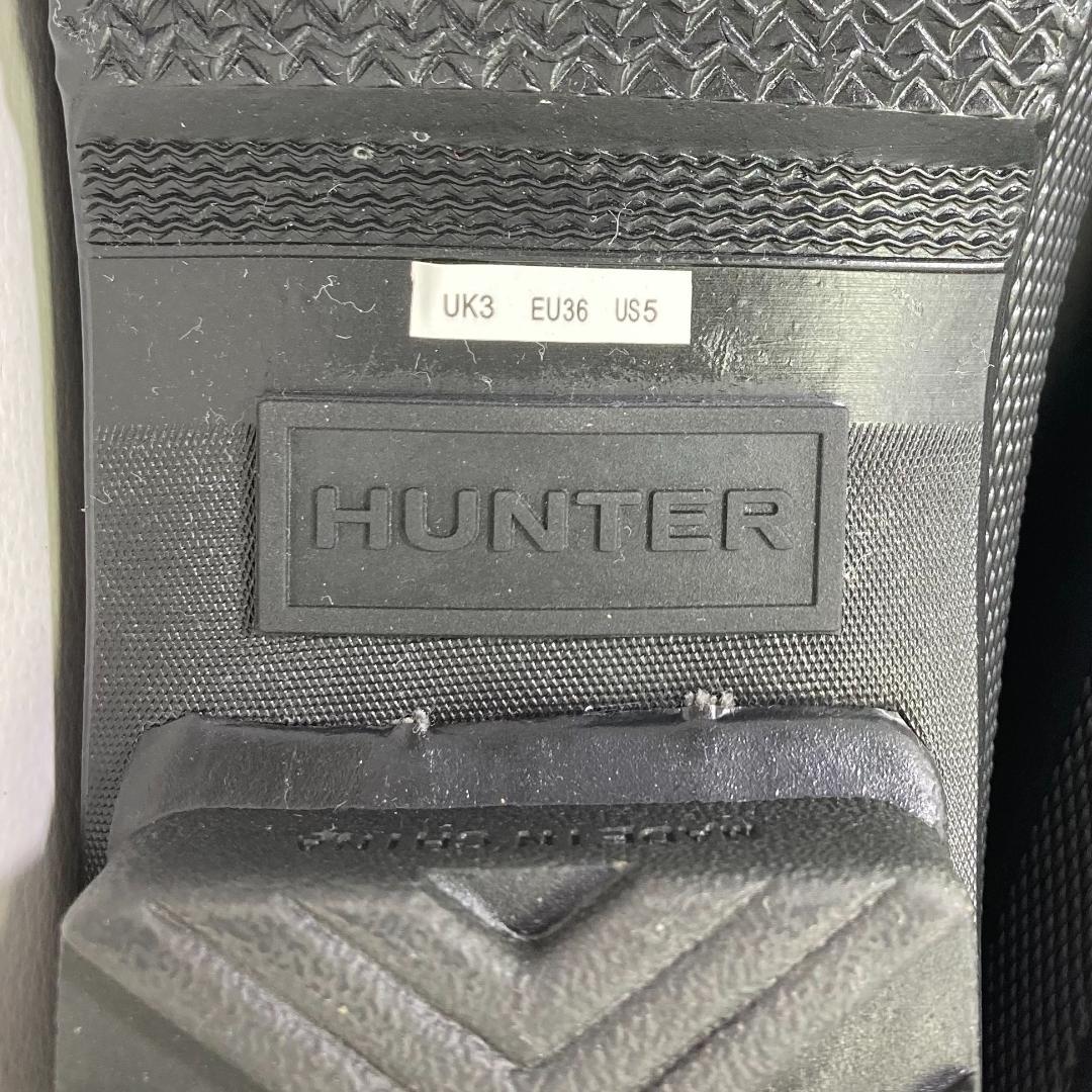 【極美品】HUNTER チェルシーブーツ レインブーツ 22㎝ ブラック