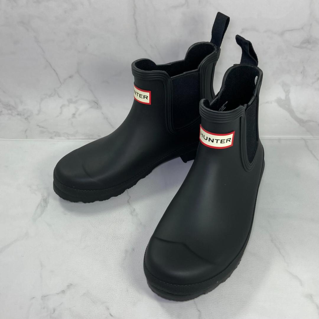 【極美品】HUNTER チェルシーブーツ レインブーツ 22㎝ ブラック