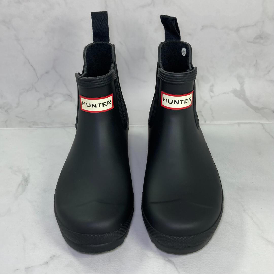 【極美品】HUNTER チェルシーブーツ レインブーツ 22㎝ ブラック