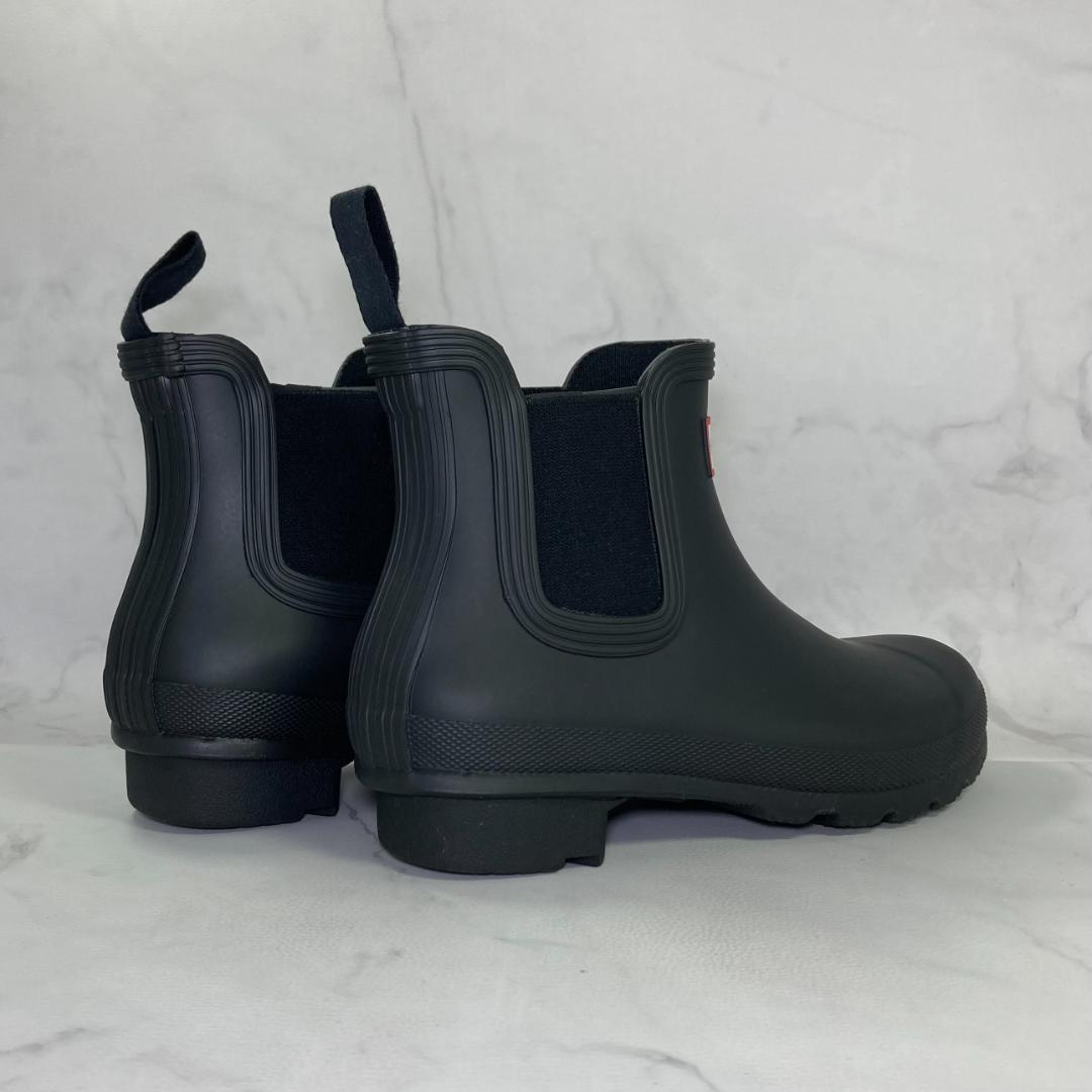 【極美品】HUNTER チェルシーブーツ レインブーツ 22㎝ ブラック