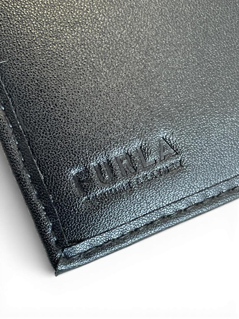 【新品・未使用】FURLA フルラ 三つ折り財布 METI ブラック レザー製