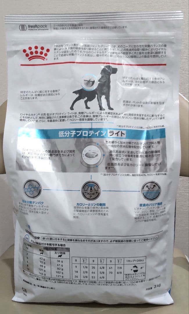  CANIN ロイヤルカナン 低分子プロテイン ライト 3kg