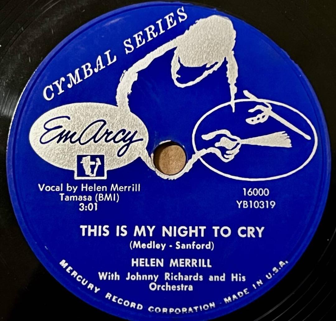 洋楽 HELEN MERRILL EMARCY 78 Alone Together