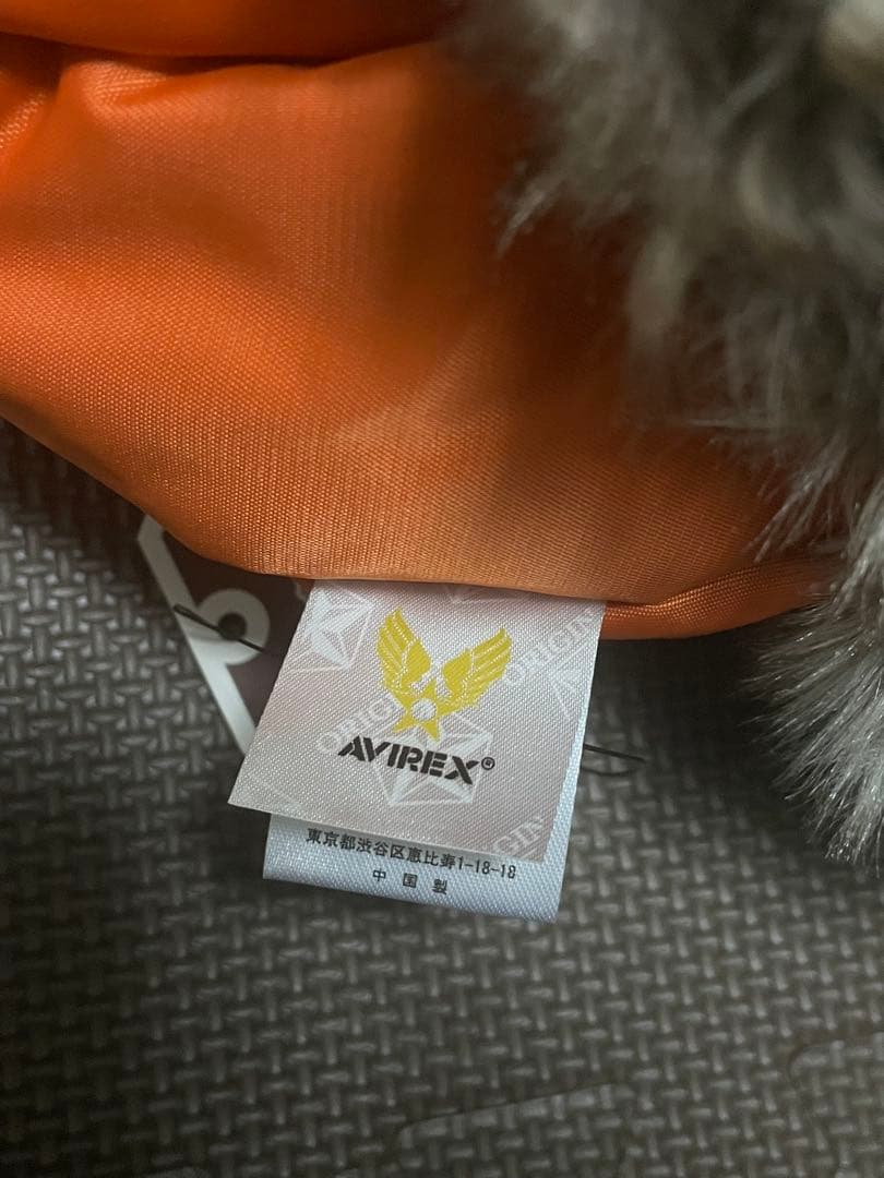 新品　タグ付き　AVIREX オリーブグリーン フライトキャップ