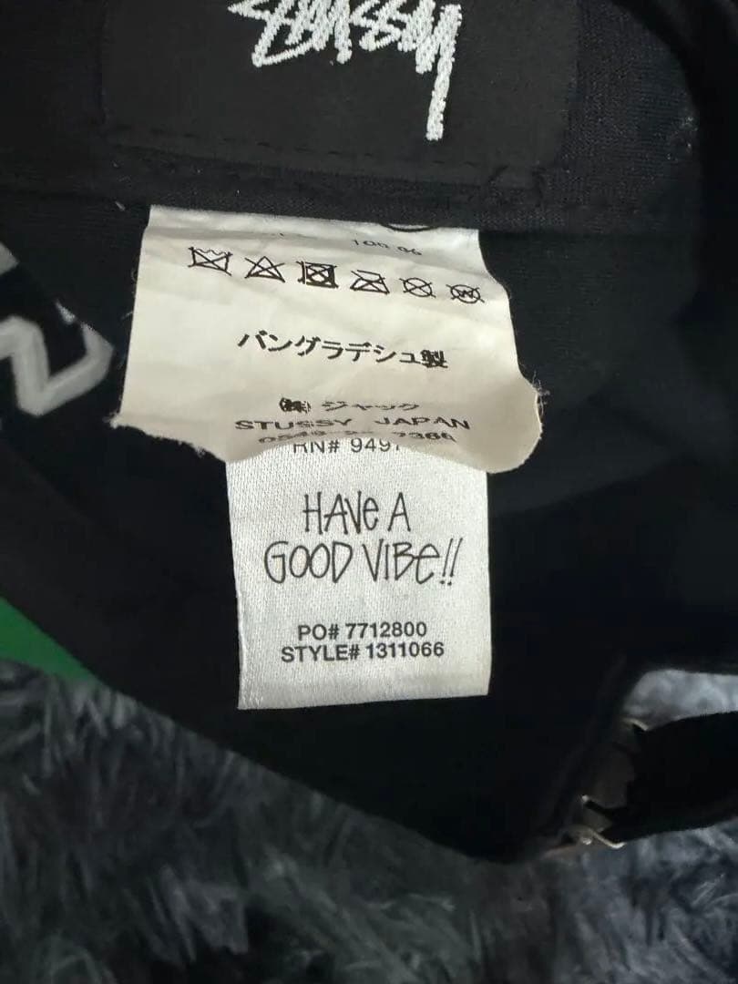Stussy ブラックキャップ stuキャップ STUSSY