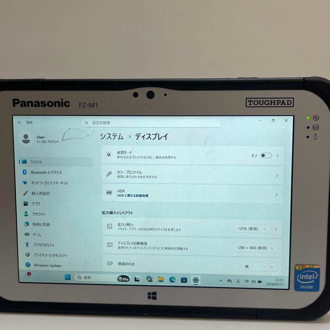 パナソニック Touchpad FZ-M1 Celeron 2GB SSD64G