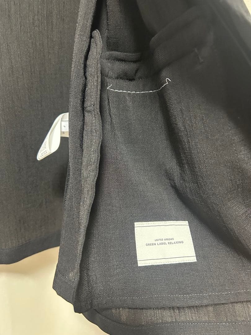 green label relaxing シアーエアジャケット　ブラック　完売品