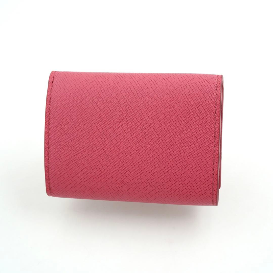 ✨新品未使用・箱保証書付き✨　PRADA ミニ財布　サフィアーノレザー　三つ折り