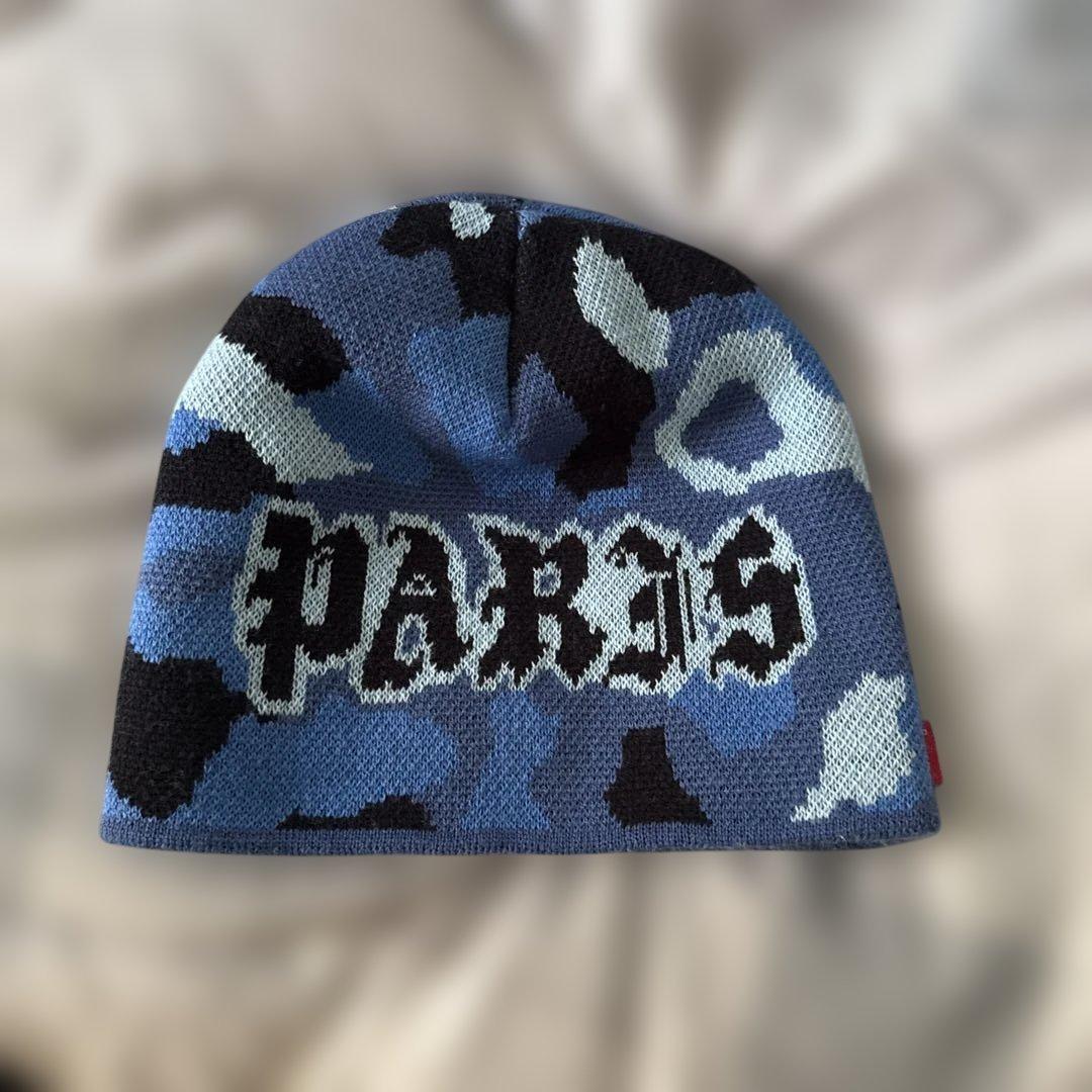 Supreme 迷彩ビーニー paris camo beanie 最終値下げ