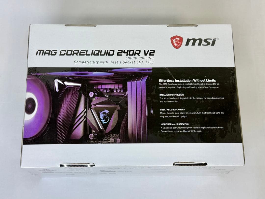 【未開封】MSI MAG CORELIQUID 240R V2 簡易水冷クーラー