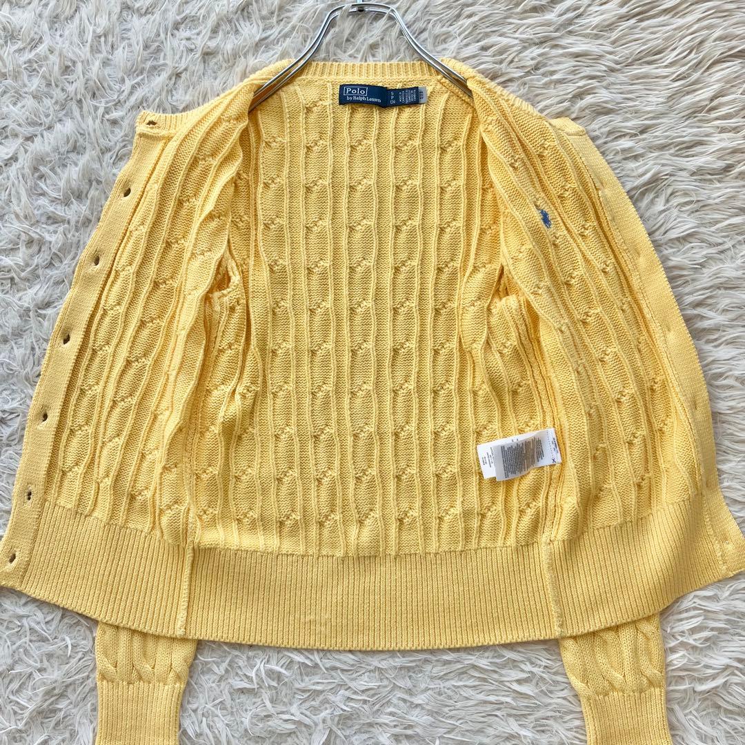 【未使用級2023モデル】ポロバイラルフローレン　ケーブルニットカーディガン
