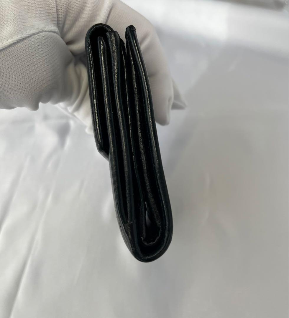 CHANEL シャネル 3つ折り財布 カメリアフラワーCCロゴ