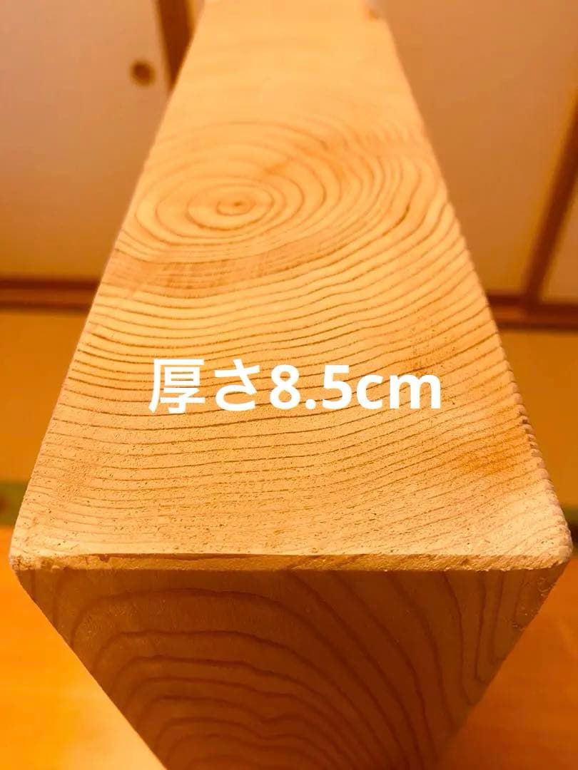 【Schmidt様ご予約】かねやま杉の極厚で大きなまな板ゲタ角付き